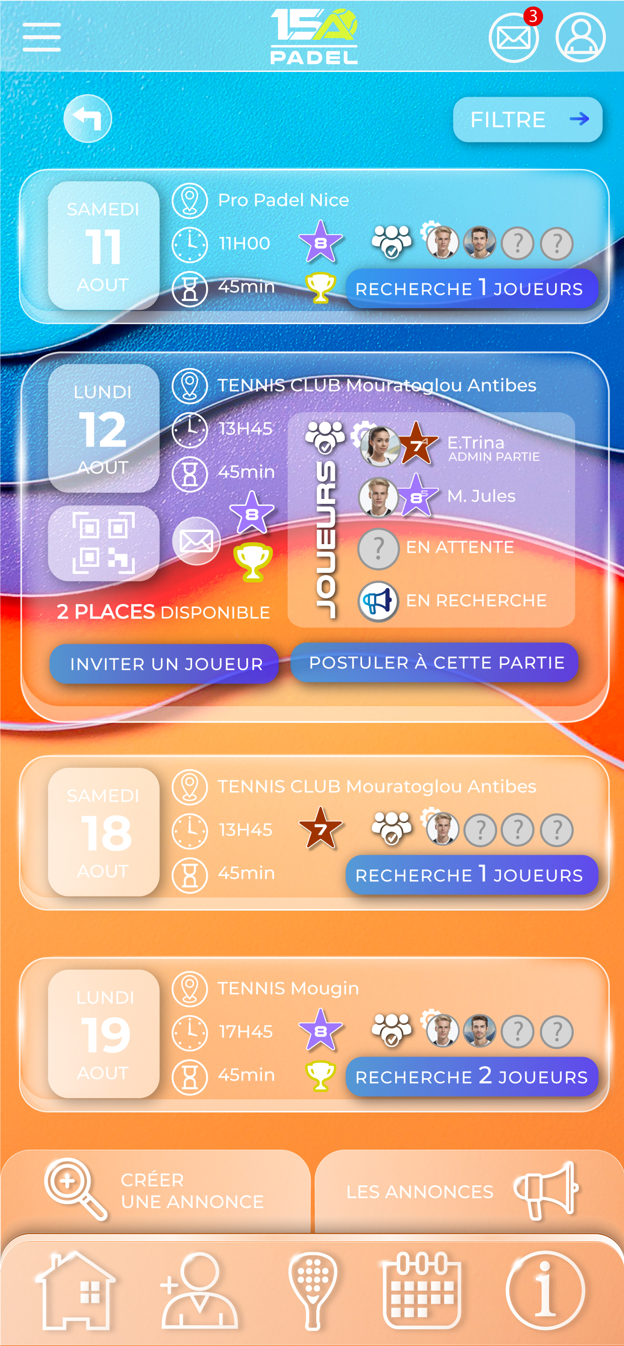 Recherche de partenaires