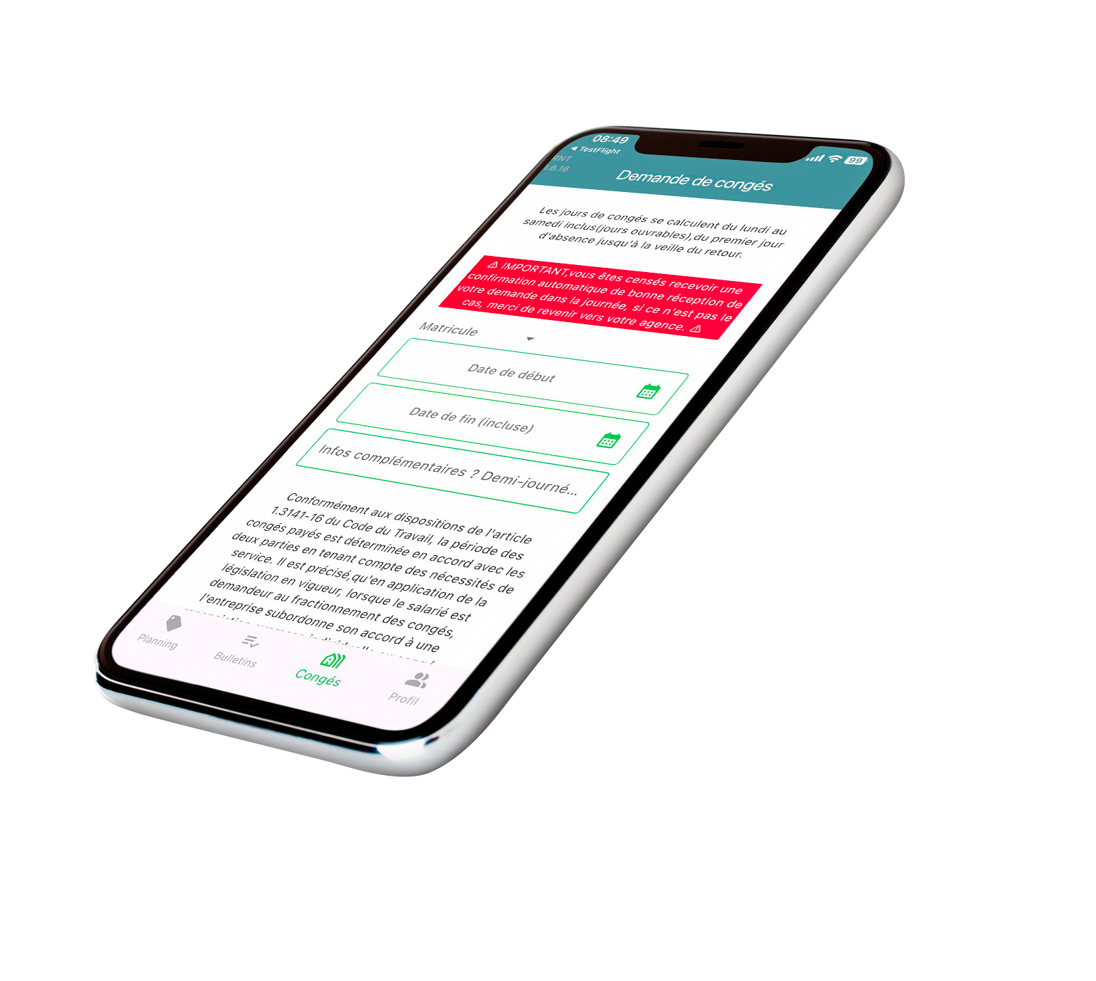 Application téléphone azaé
